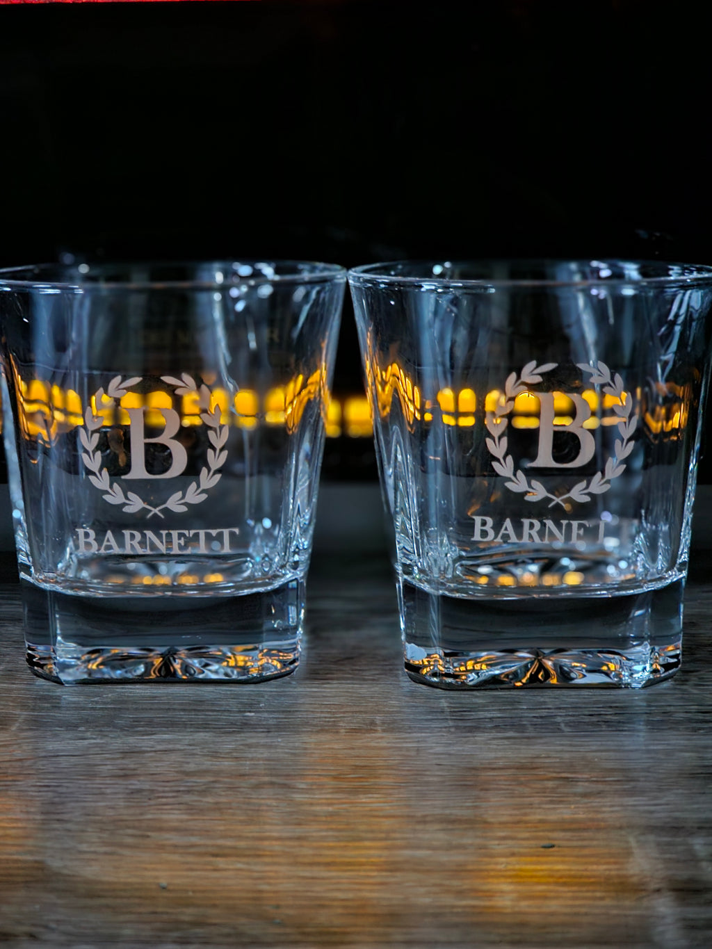 Premium Engraved Whiskey Decanter Set