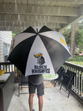 Custom Large Golf Umbrella, Black and white Panels, Logo Printing, Company branding