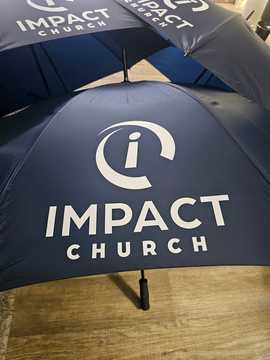 Custom Large Golf Umbrella, Black and white Panels, Logo Printing, Company branding