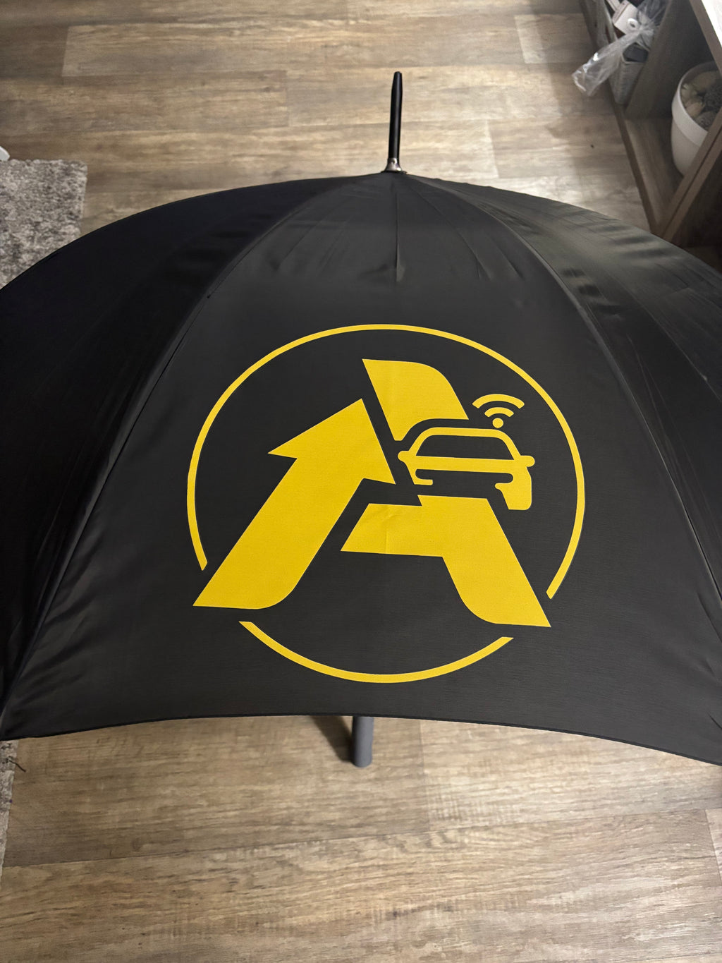 Custom Large Golf Umbrella, Black and white Panels, Logo Printing, Company branding