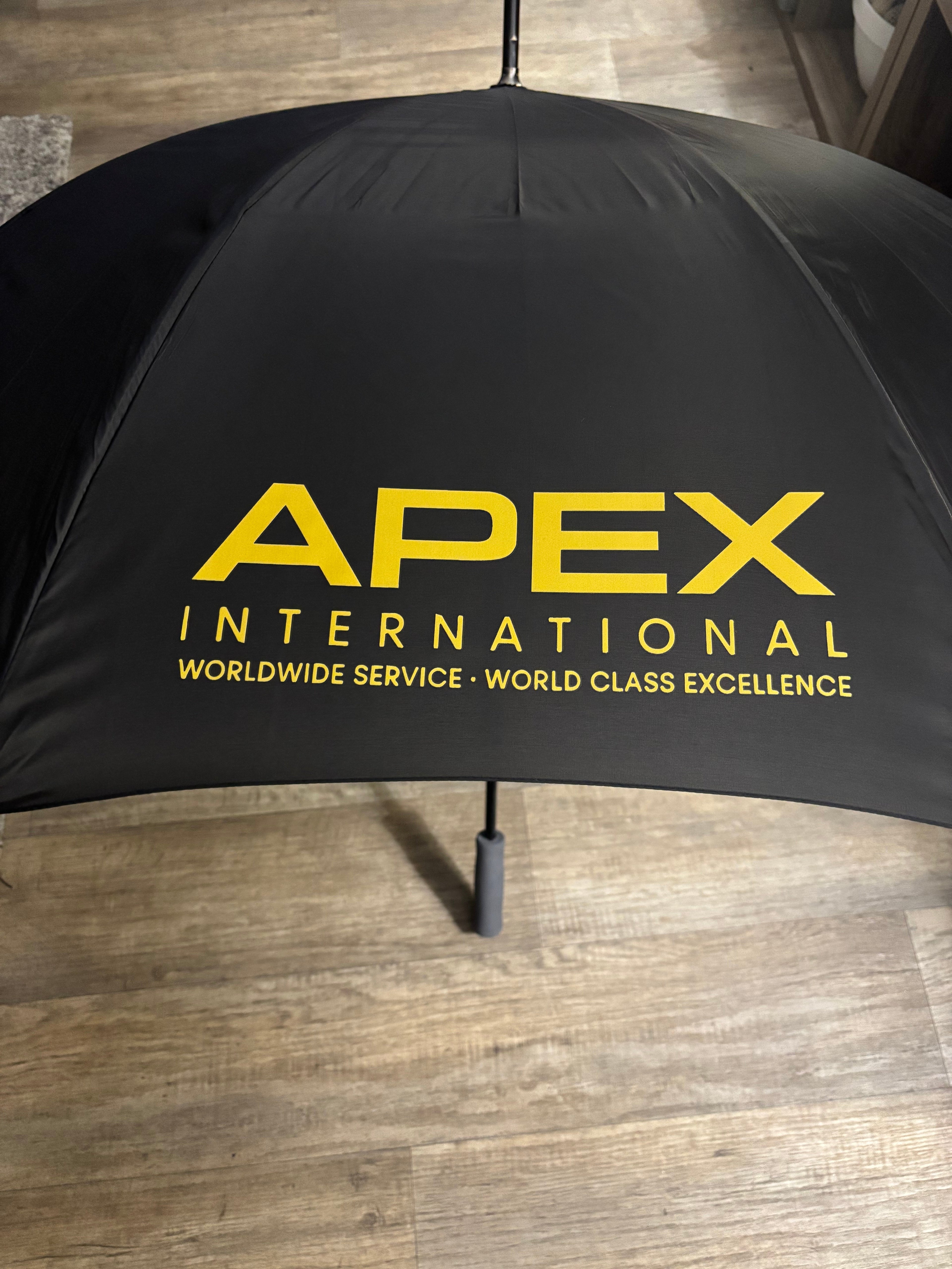 Custom Large Golf Umbrella, Black and white Panels, Logo Printing, Company branding
