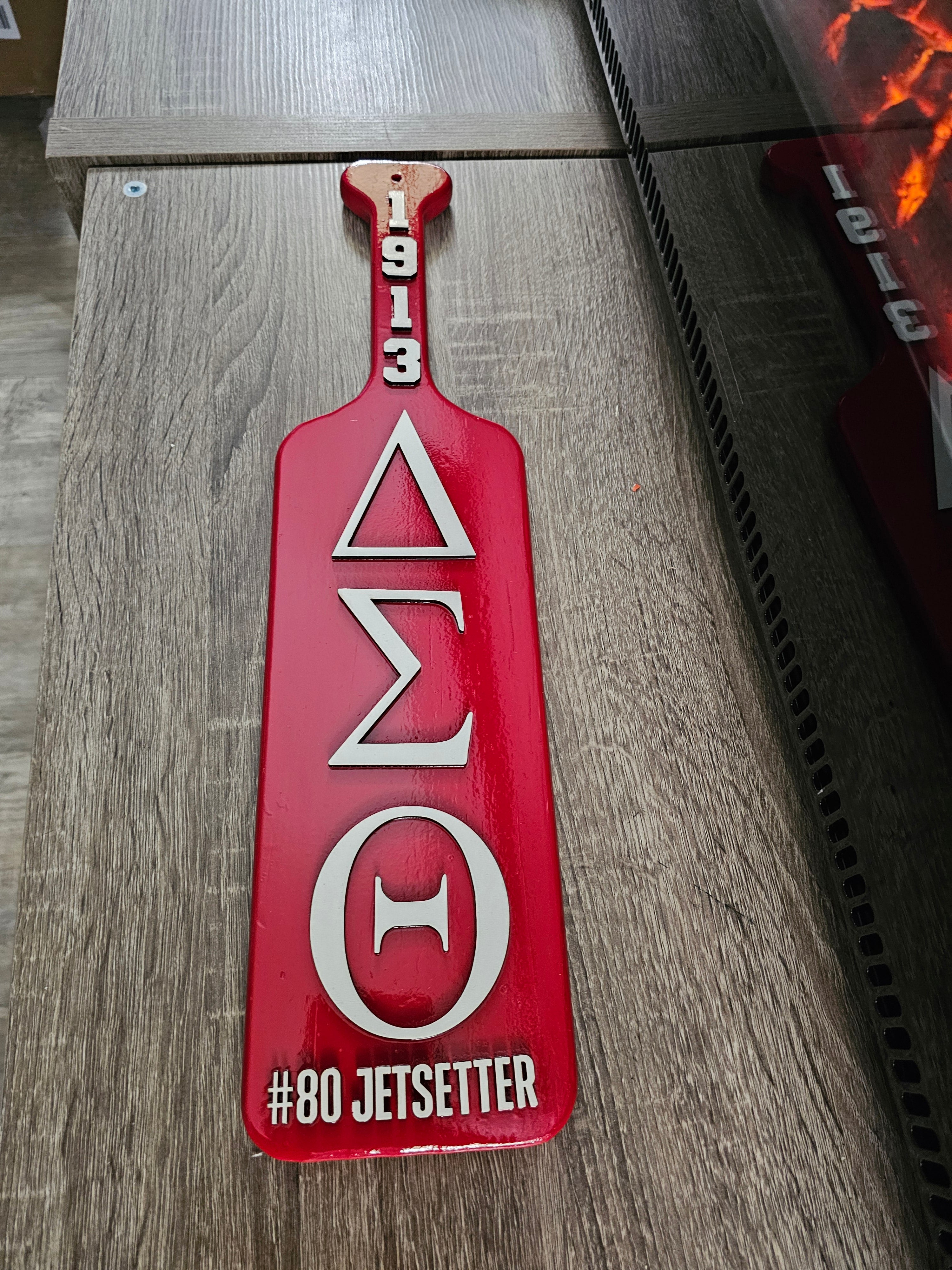 Custom Sorority & Fraternity Wood Paddle | 3D Raised Lettering Greek Gift | Big Little Reveal Gift | Personalized Greek Life Keepsake | Custom Sorority Paddle with 3D Name