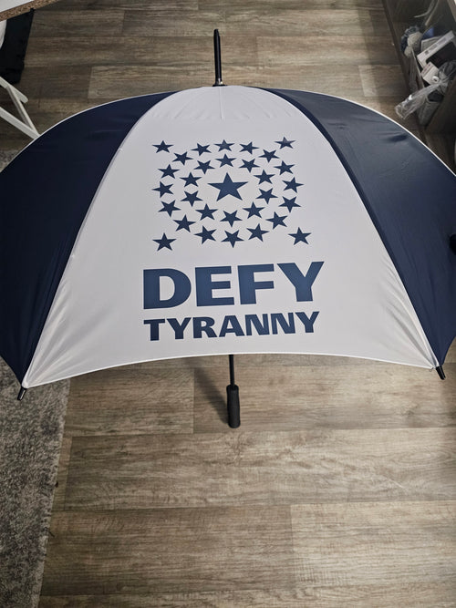 Custom Large Golf Umbrella, Black and white Panels, Logo Printing, Company branding